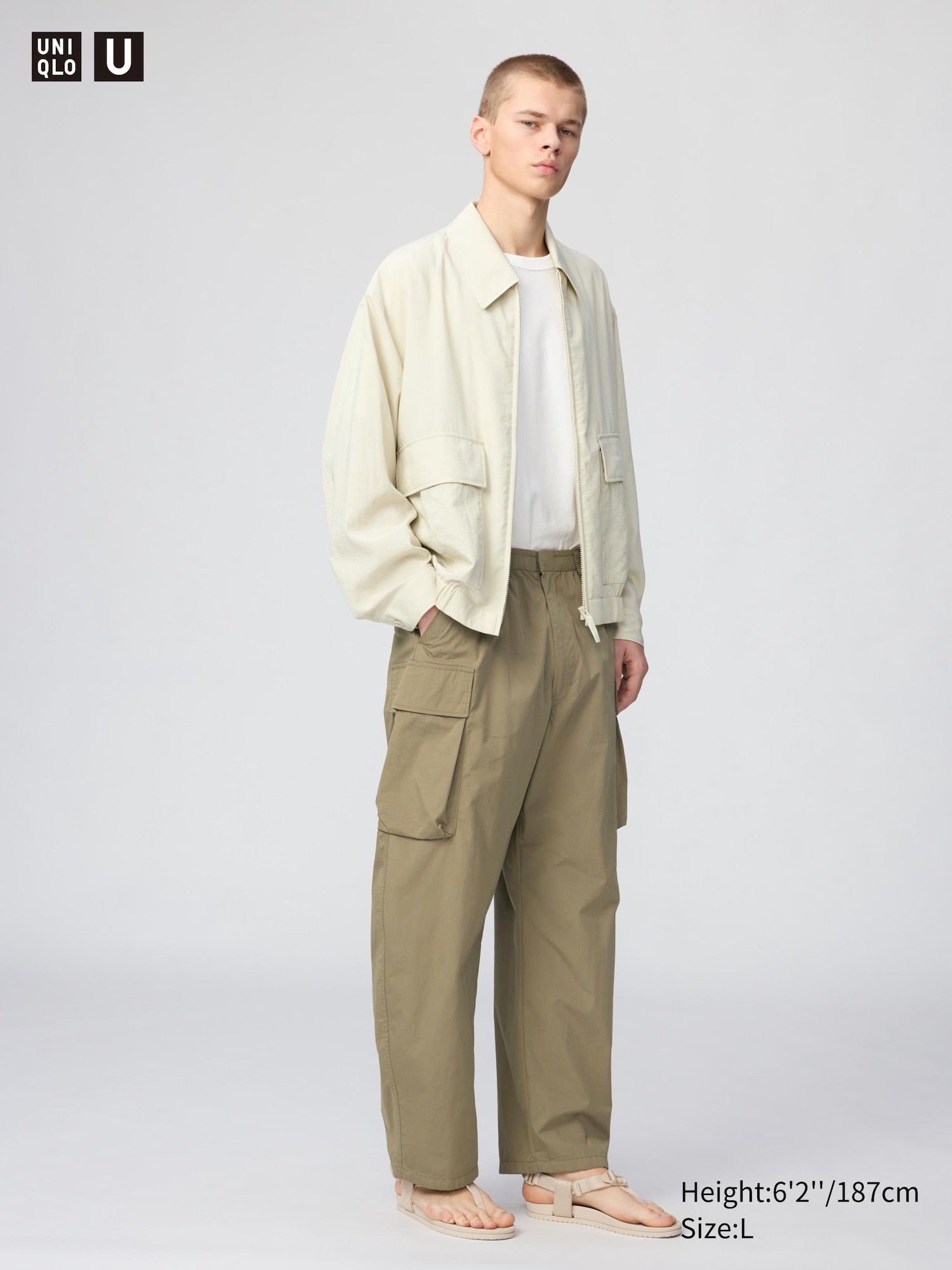 Wide Fit Cargo Pants - BLACK