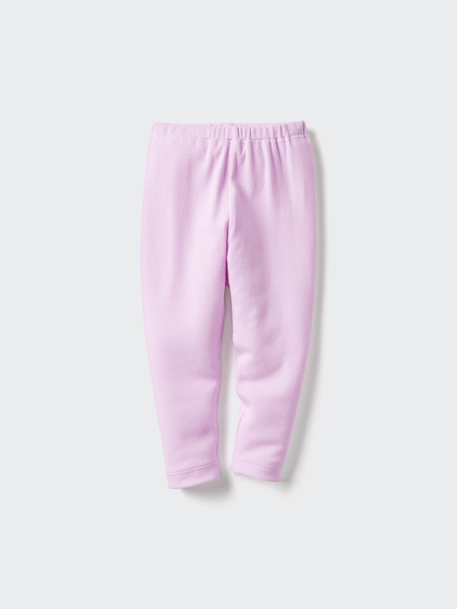 Relaxed Fit Leggings Ribbed - BLACK