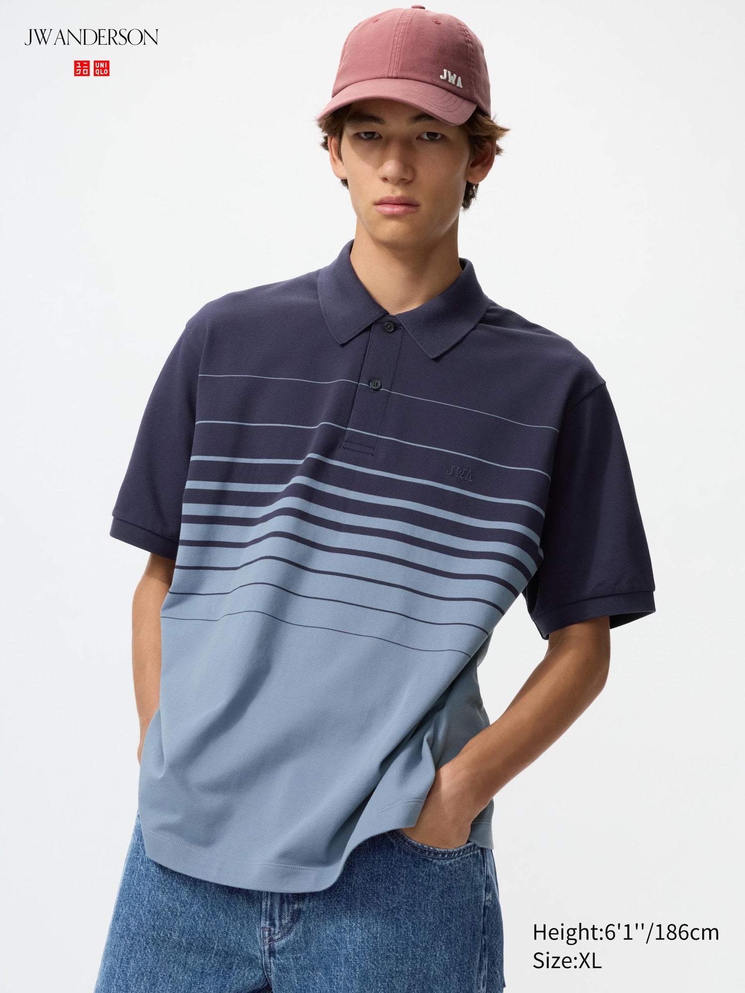 Dry Pique Striped Polo Shirt - OLIVE