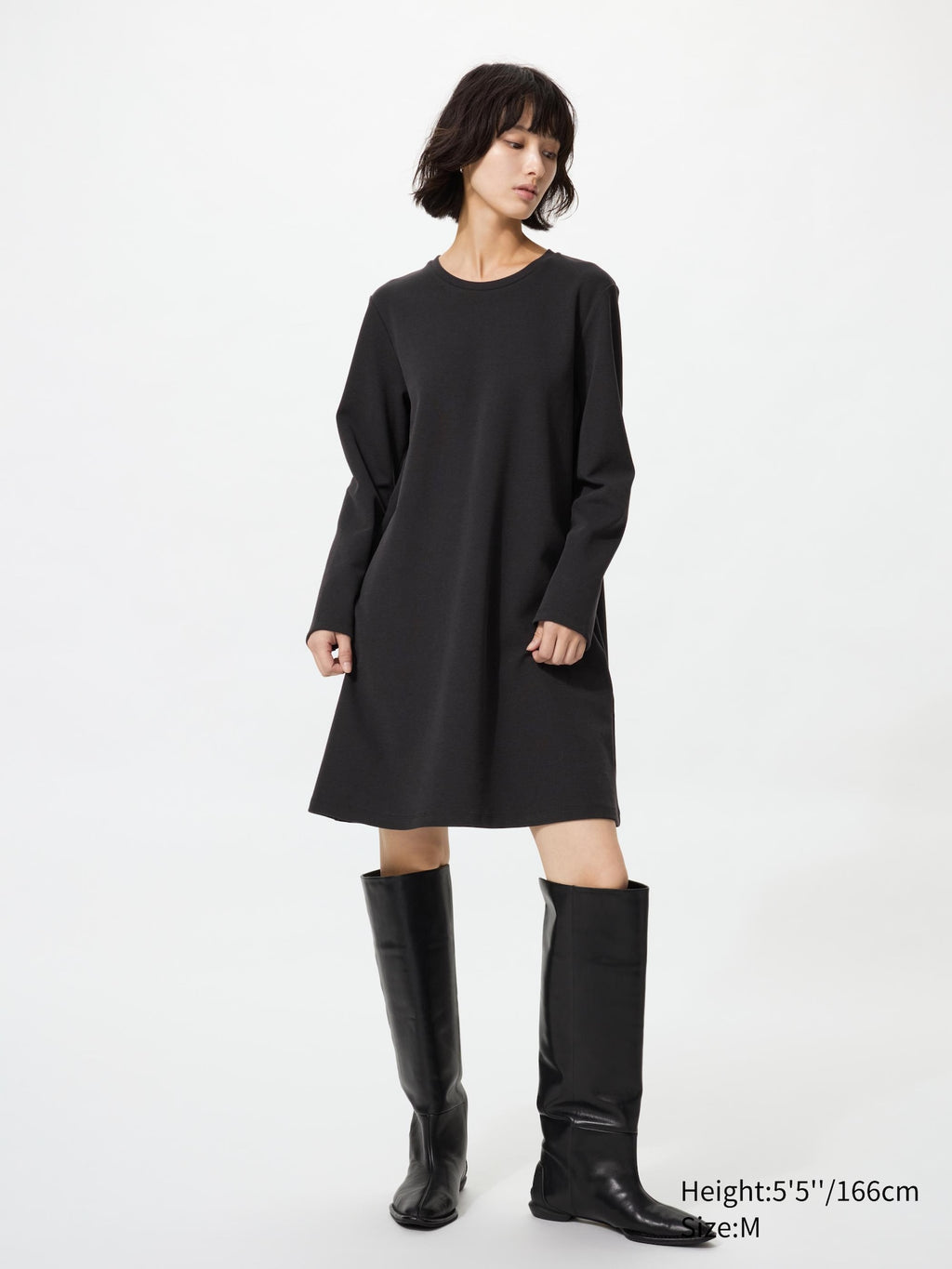 Jersey A Line Dress - OFF WHITE