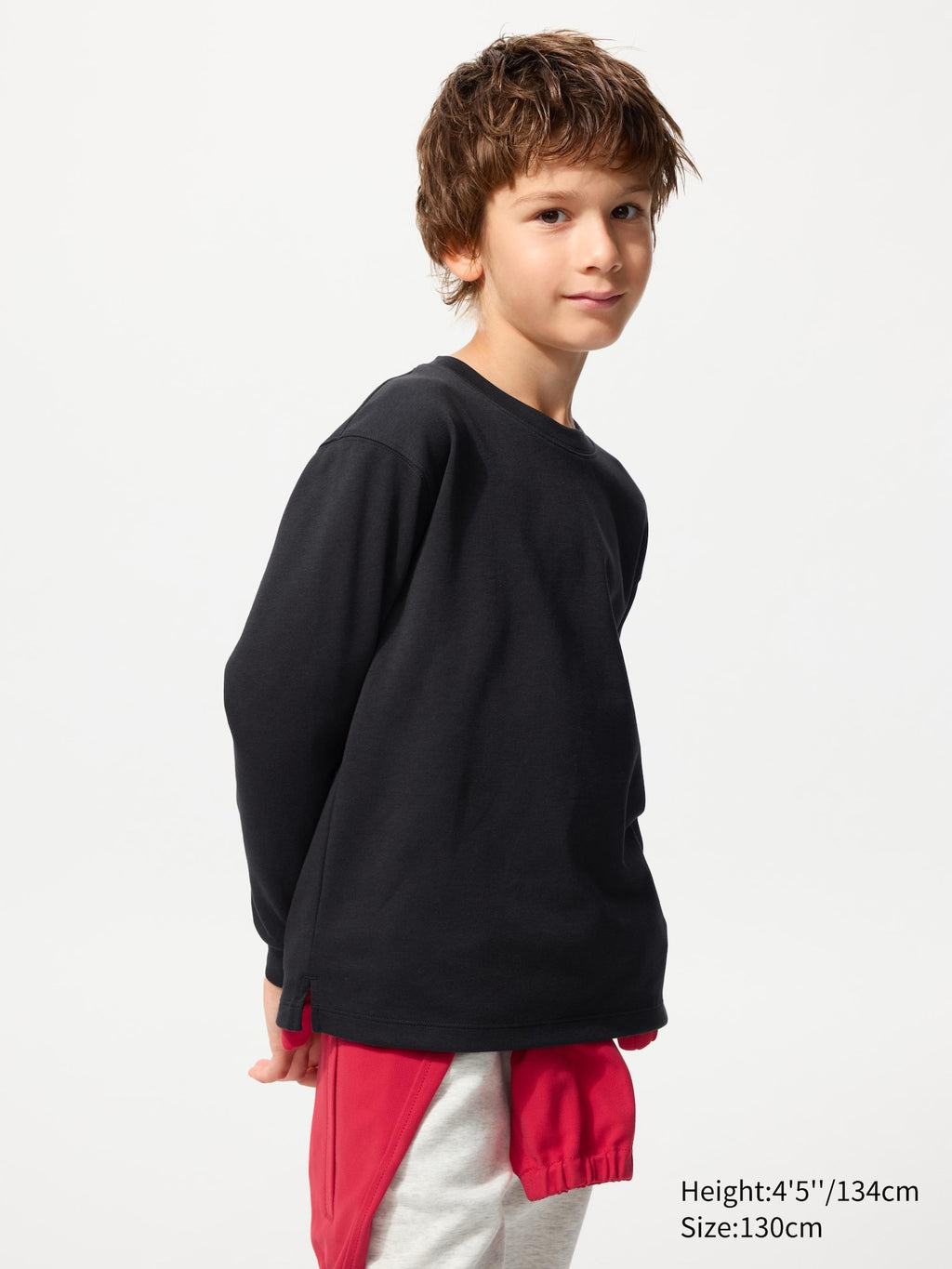 KIDS AIRism Cotton Crew Neck T Long Sleeve - WHITE