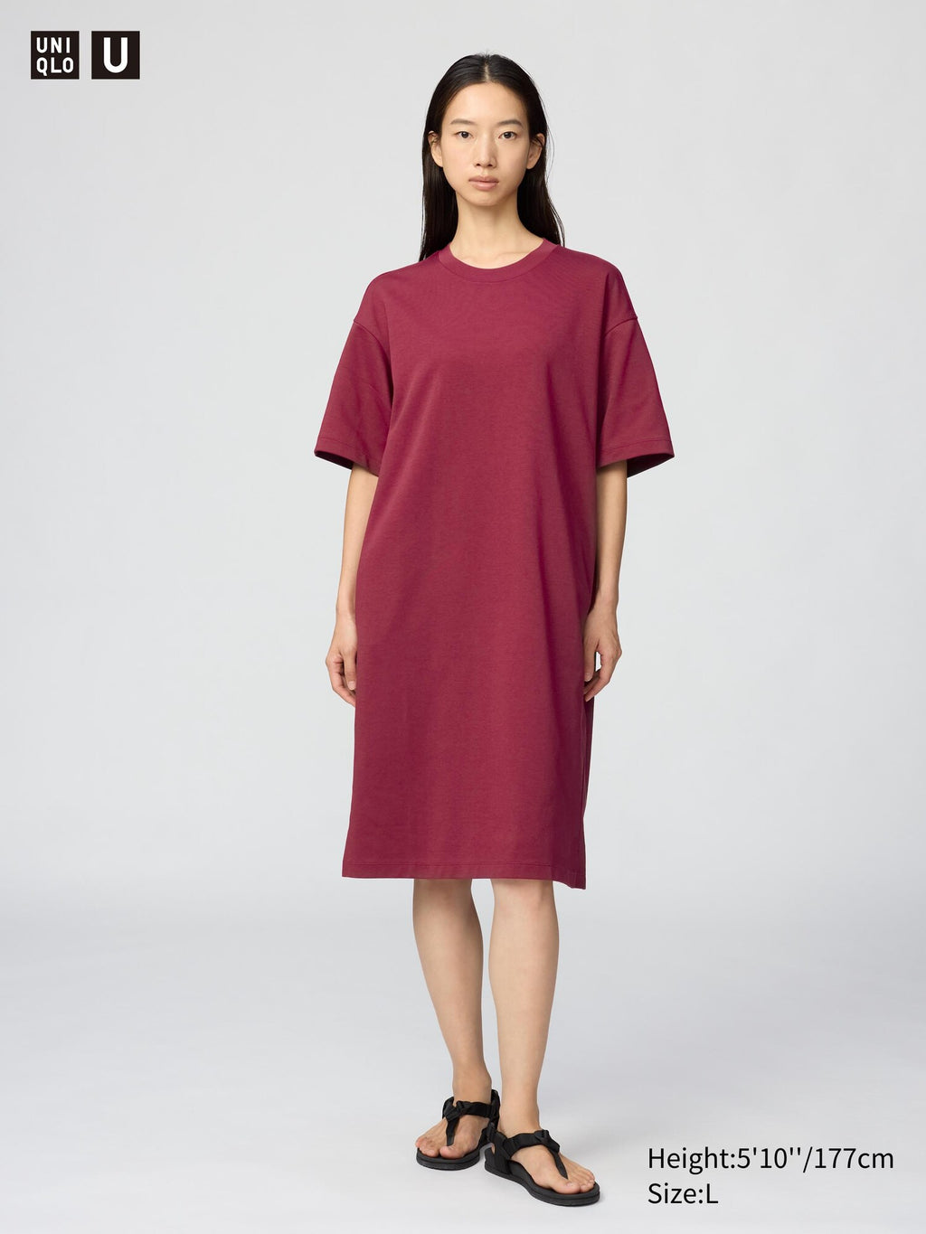 AIRism Cotton Relaxed Dress - BLACK
