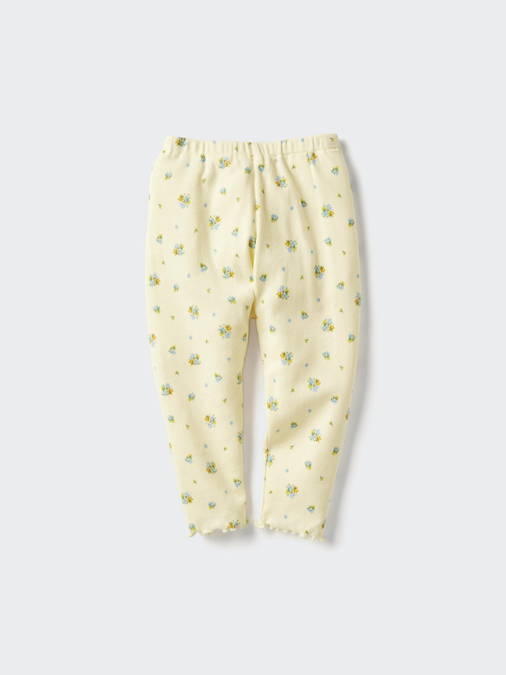 Relaxed Fit Leggings Ribbed Printed - OFF WHITE