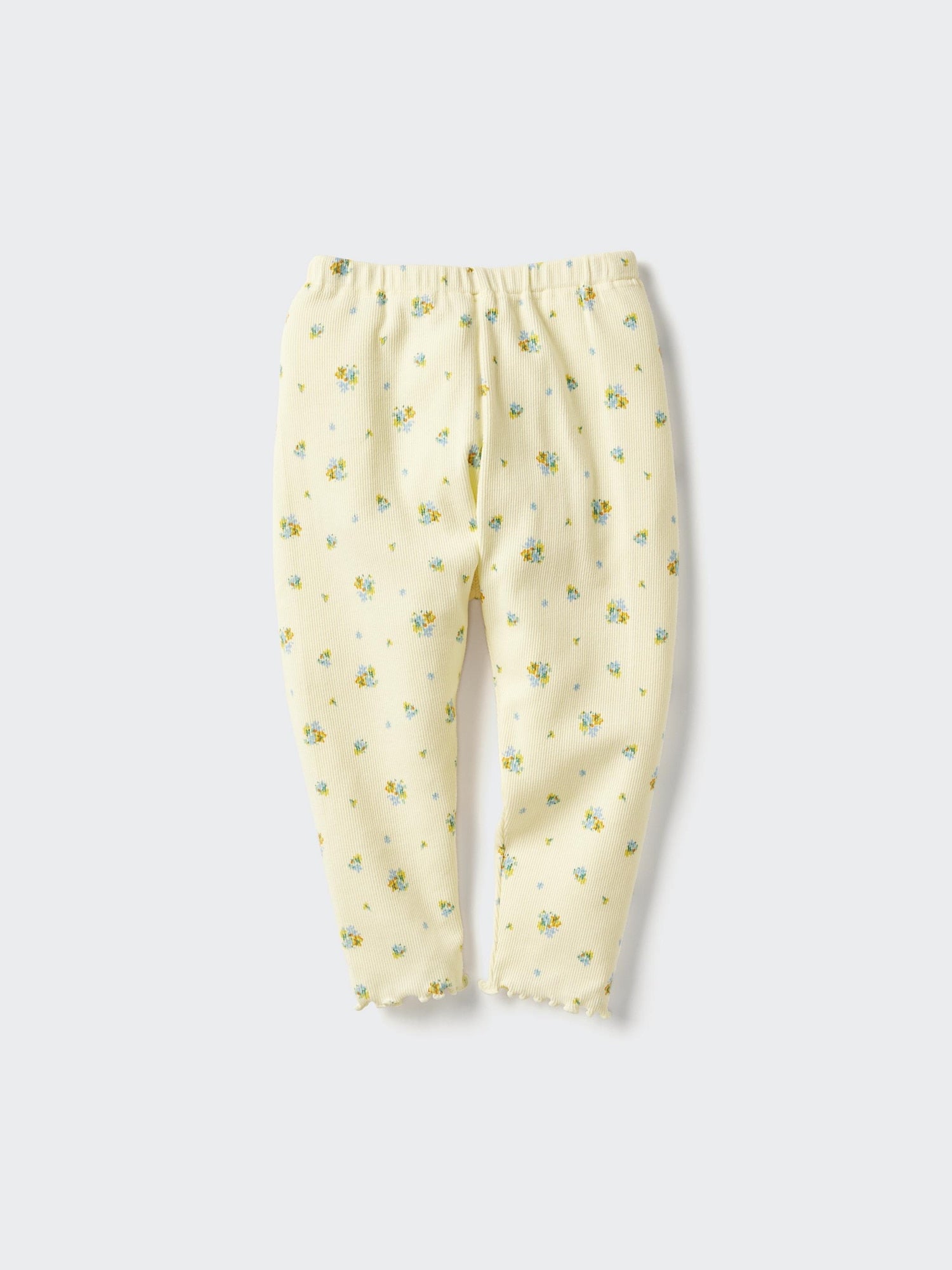 Relaxed Fit Leggings Ribbed Printed - OFF WHITE