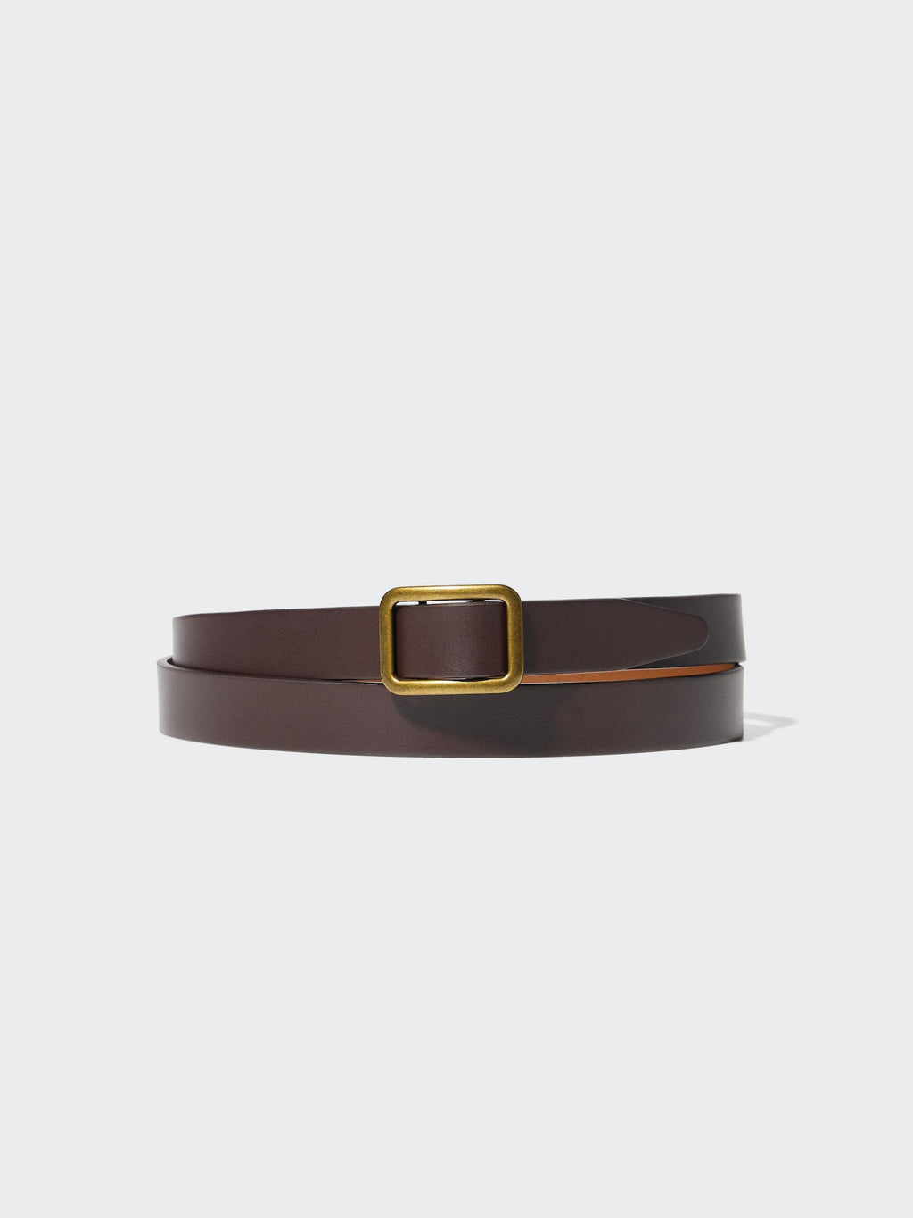 Reversible Holeless Narrow Belt - BLACK