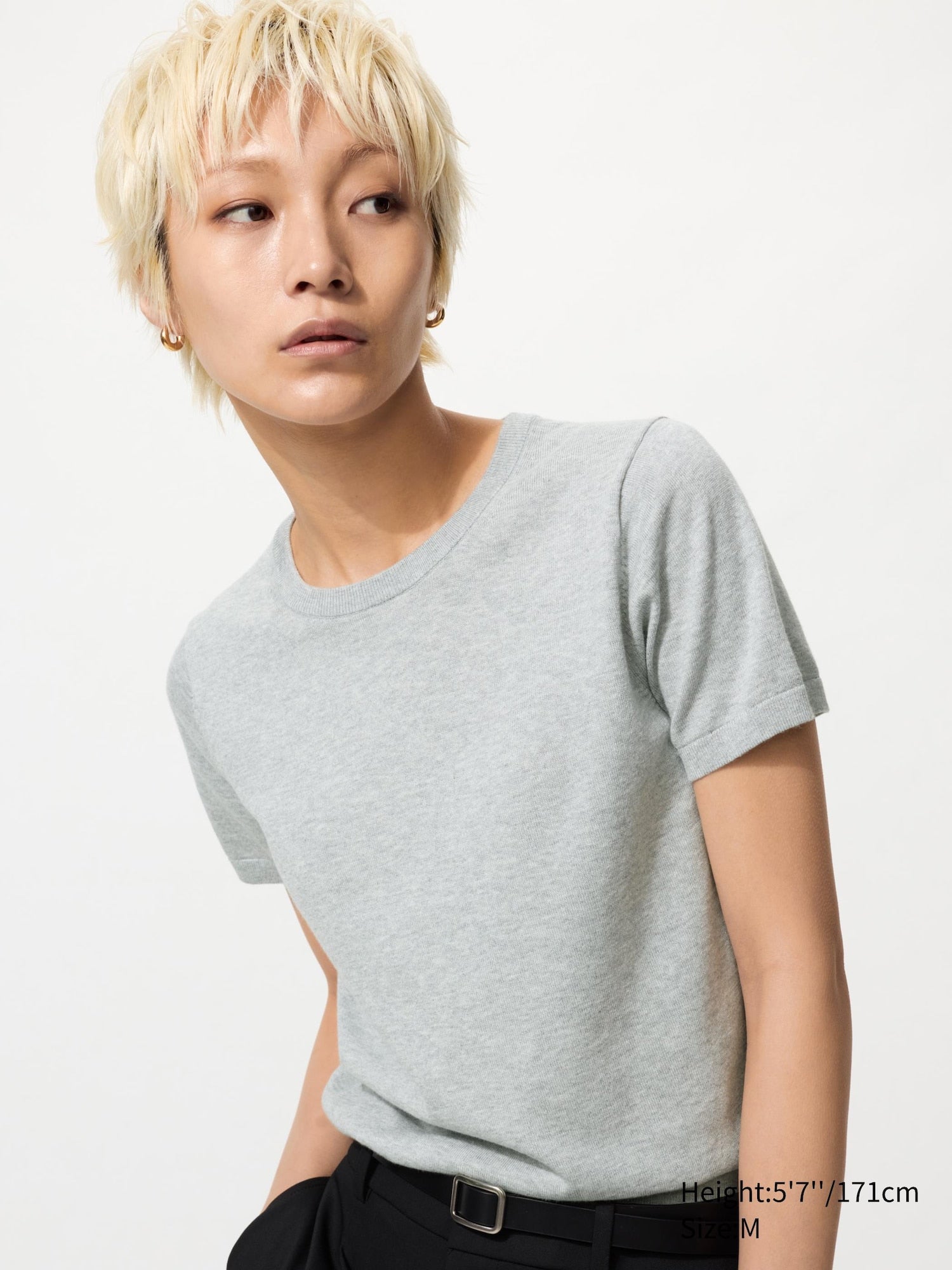 UV Protection Crew Neck Sweater - OFF WHITE