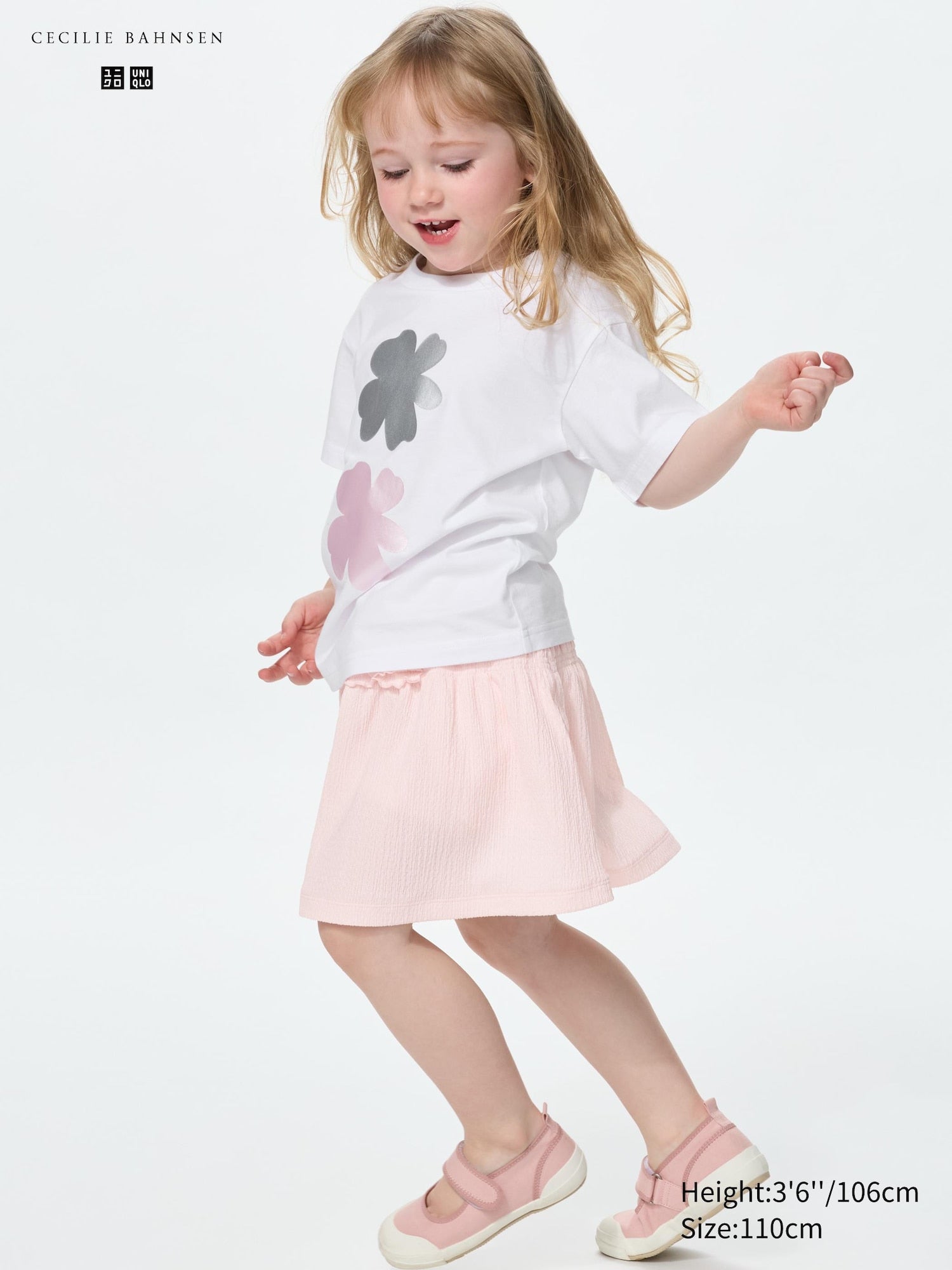 GIRLS Shirring Skort Solid - BLACK