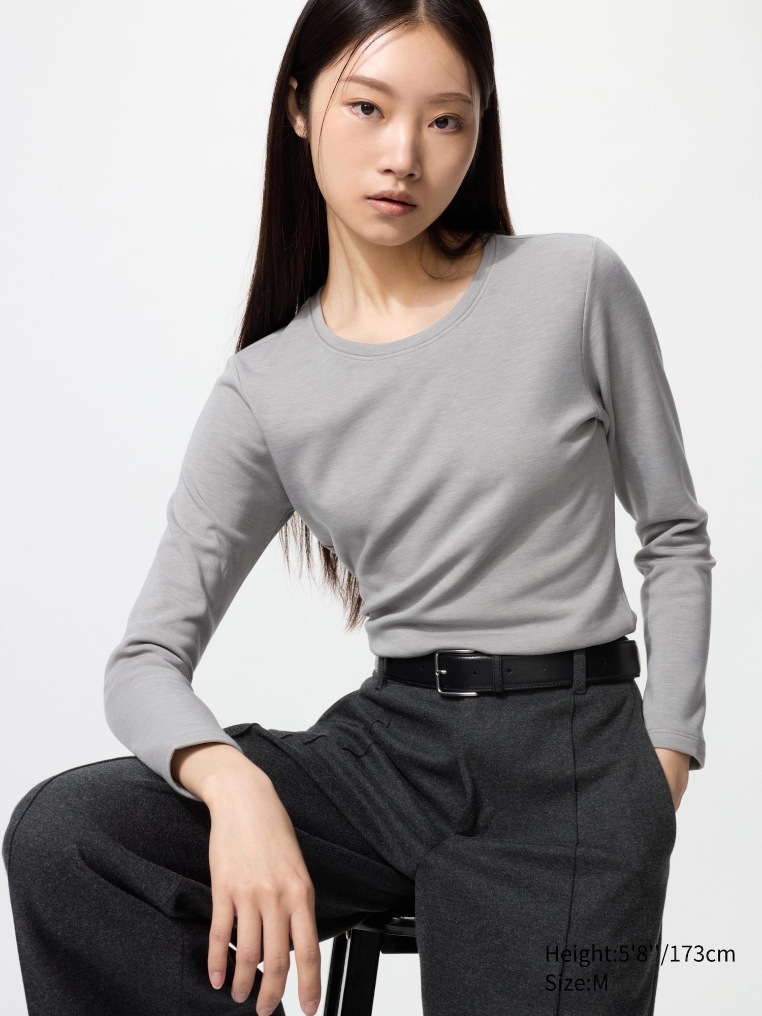 HEATTECH Ultra Warm Crew Neck T-Shirt - OFF WHITE