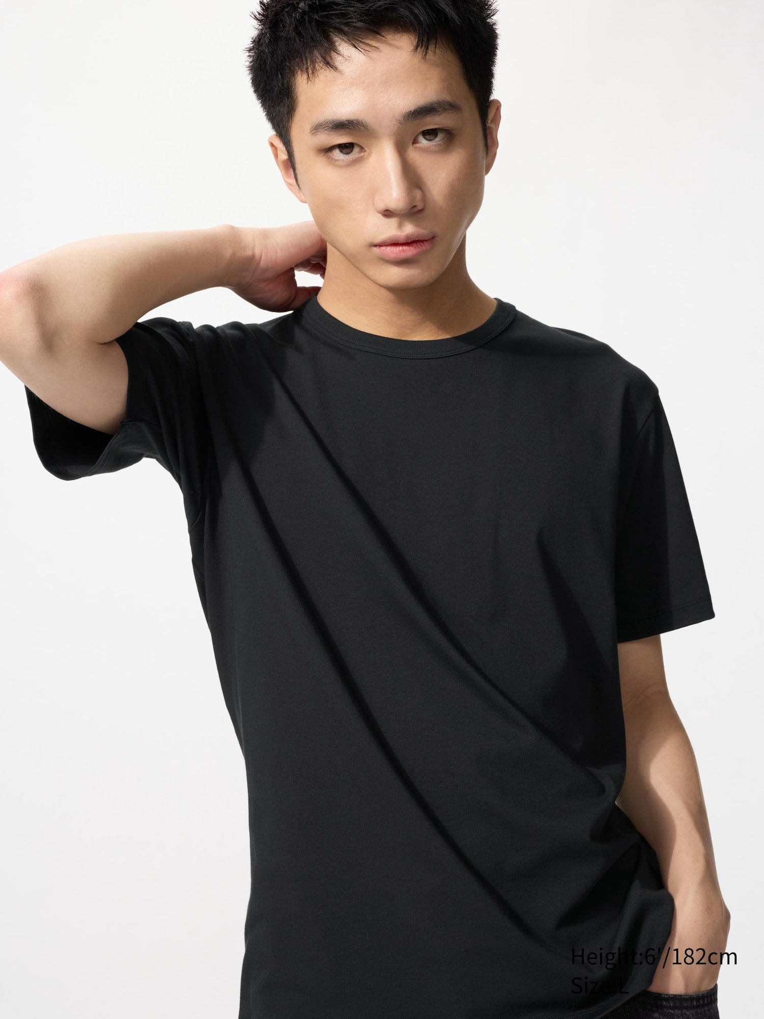 AIRism Cotton Crew Neck T-Shirt - WHITE