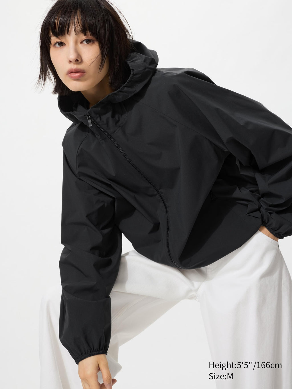 Pocketable UV Protection Parka - WHITE