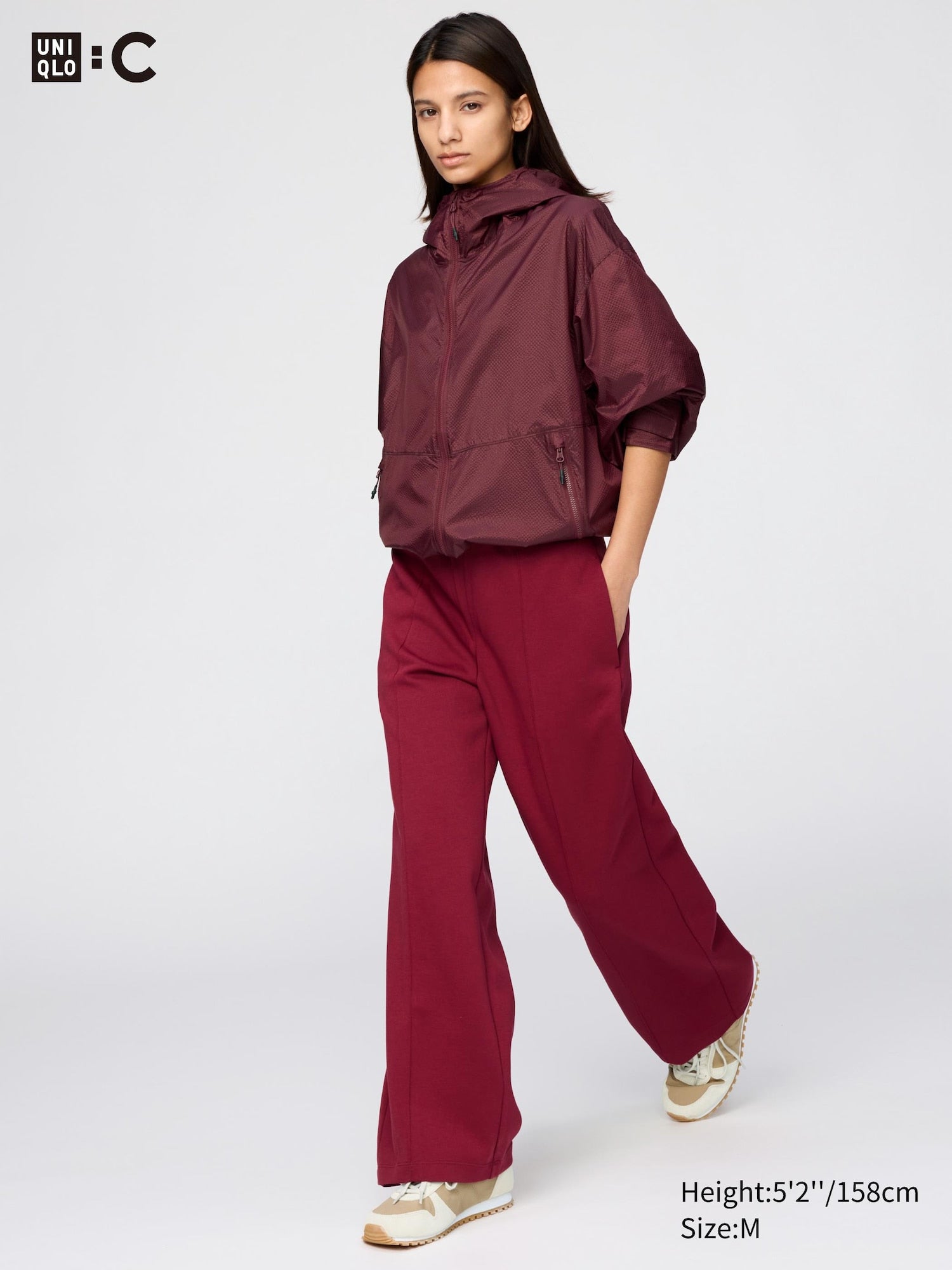 Sweat Straight Pants (Short Length) - GRAY