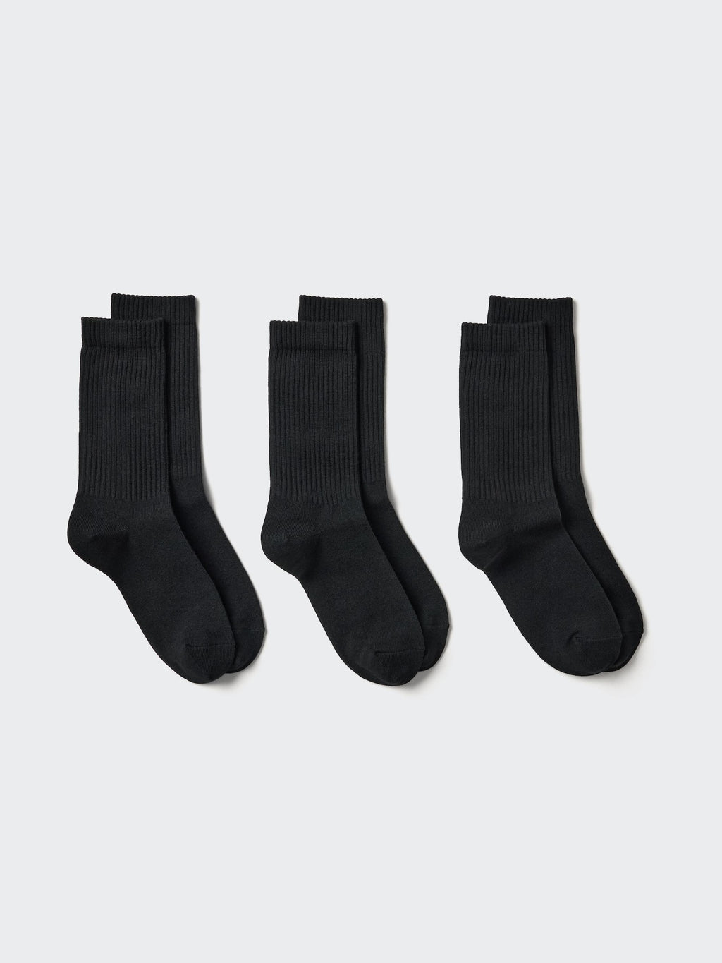Regular Socks 3 Pairs Ribbed - RED