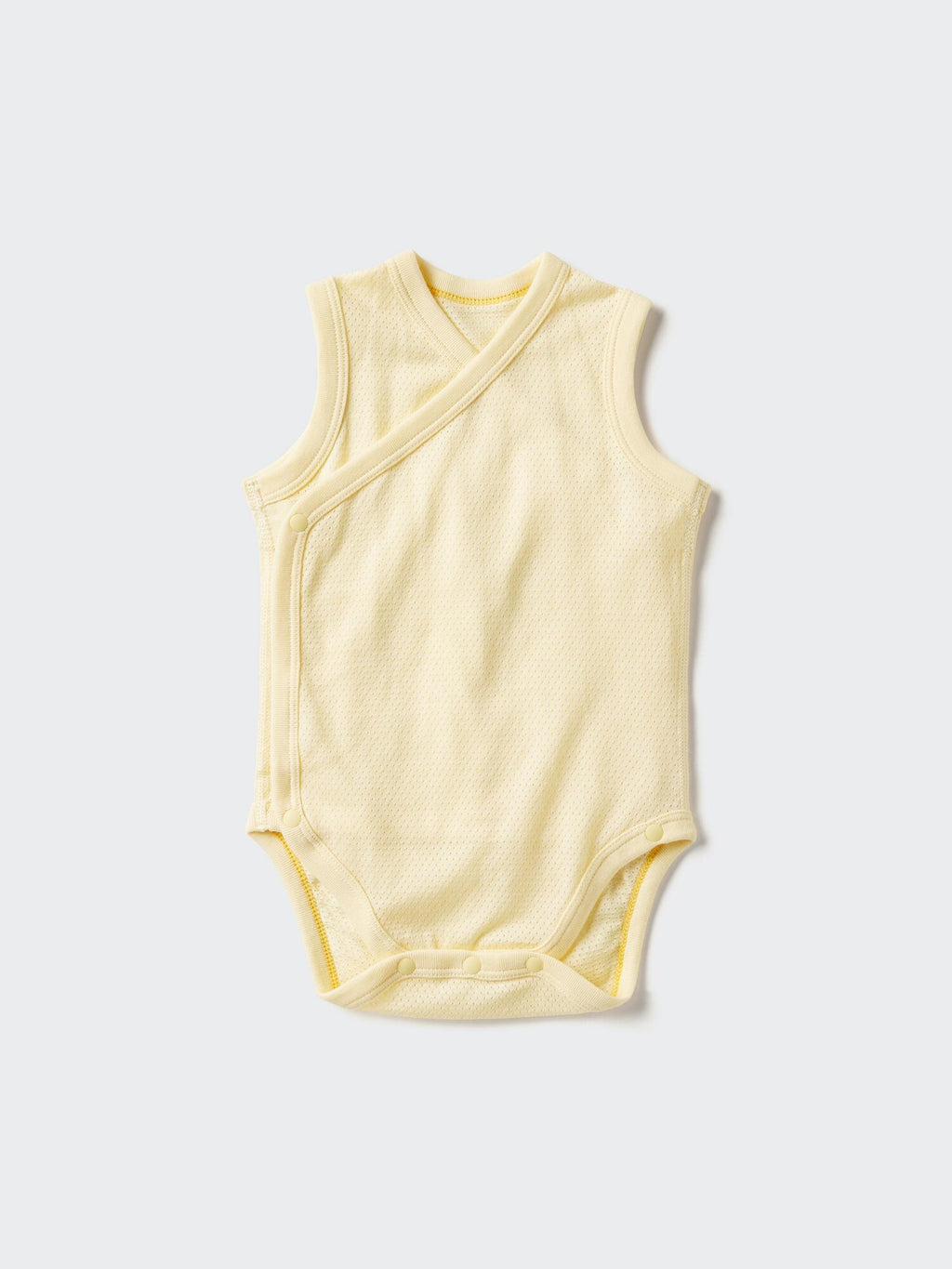 Cotton Mesh Bodysuit Sleeveless - BLUE