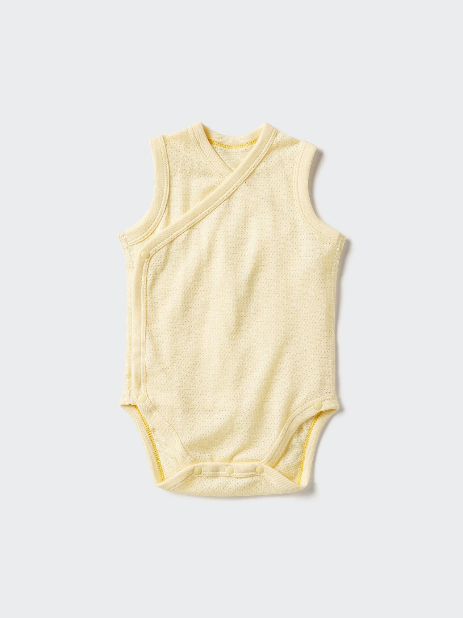 Cotton Mesh Bodysuit Sleeveless - BLUE