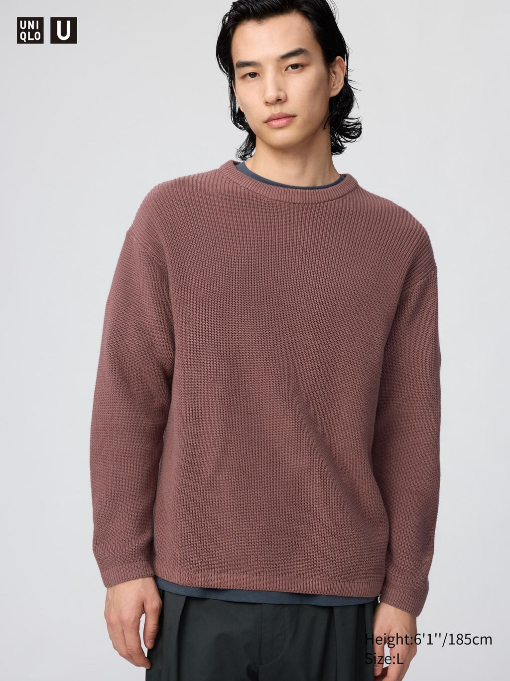 Crew Neck Sweater - BLACK