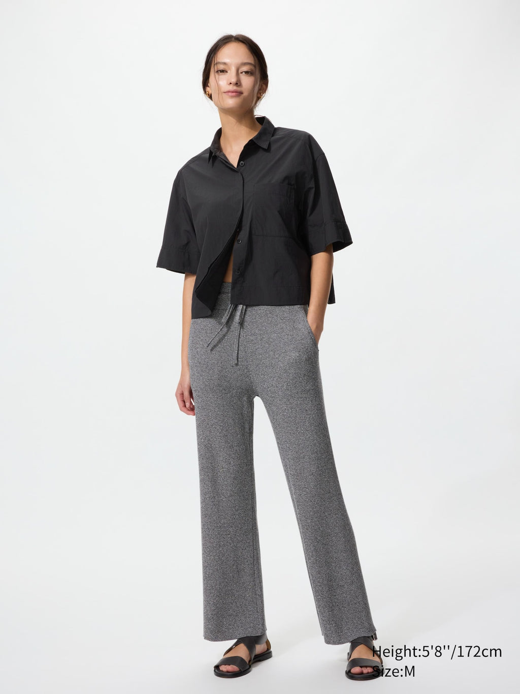 Washable Knit Ribbed Pants (Co-ord) (Regular Length) - image 3