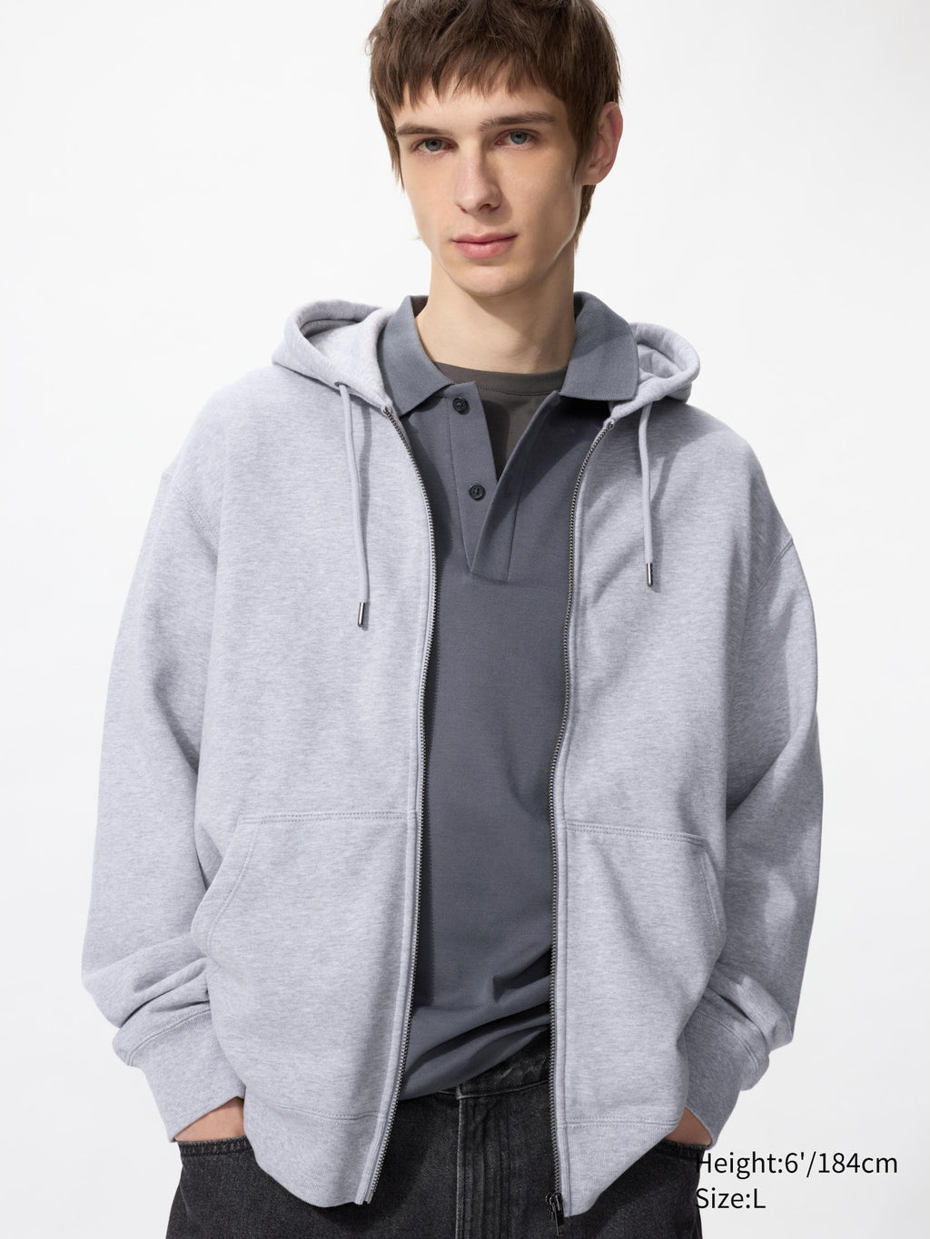 Sweat Full-Zip Hoodie - OFF WHITE