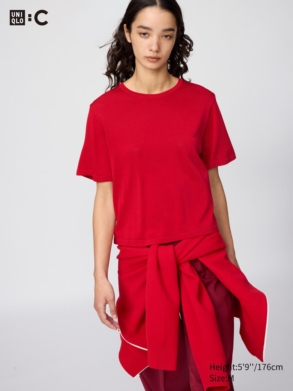 Boxy Knitted T-Shirt - OFF WHITE