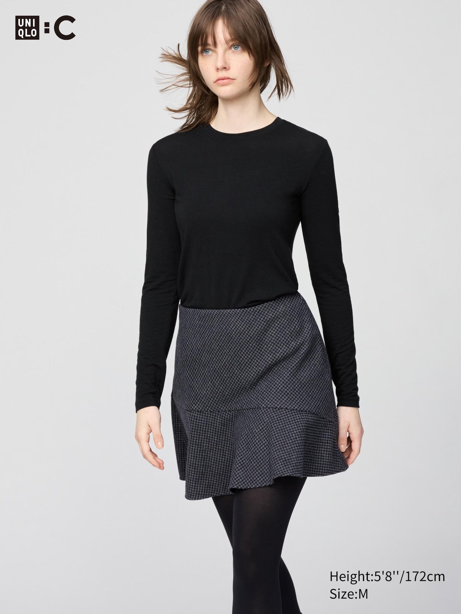 HEATTECH Extra Warm Cashmere Blend Crew Neck Long Sleeve T-Shirt - GRAY