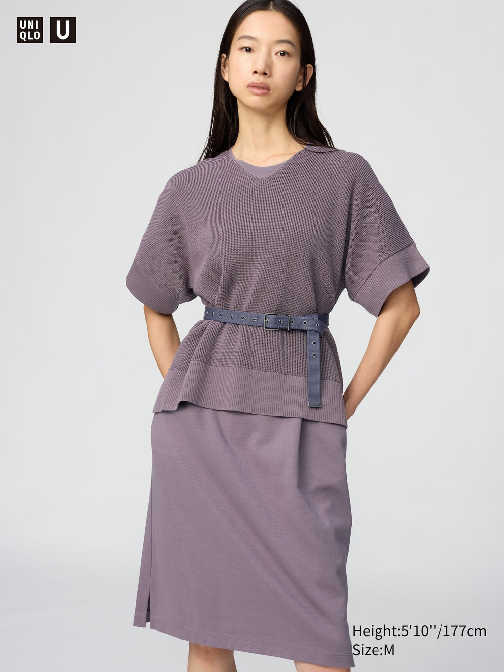 V Neck Sweater Short Sleeve - BLACK