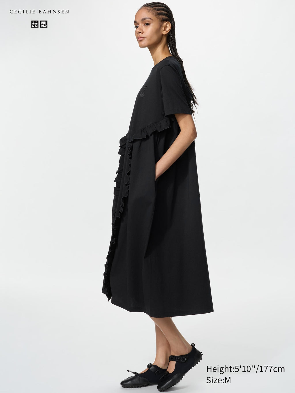Frill T Dress - WHITE