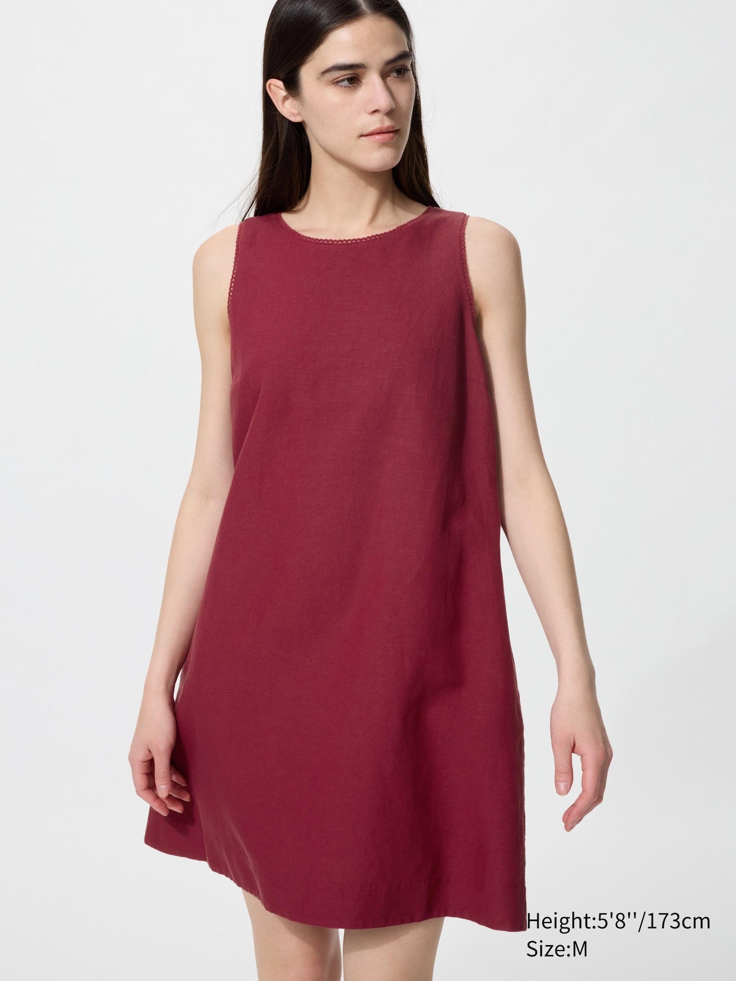 Linen Blend Mini Dress - image 3