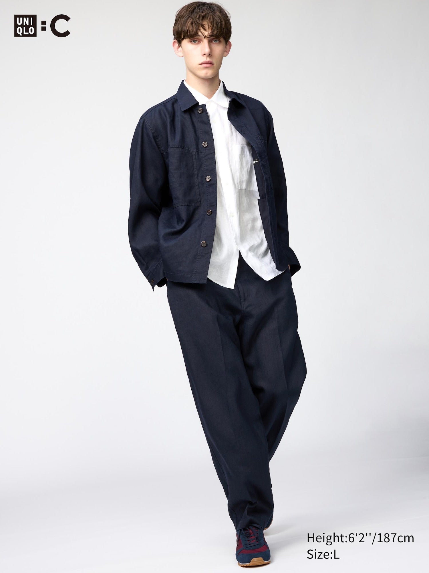 Premium Linen Wide Pants - GRAY