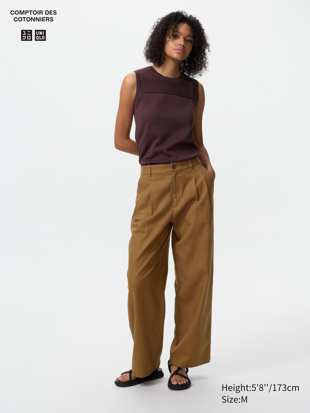 Linen Blend Straight Pants - OFF WHITE