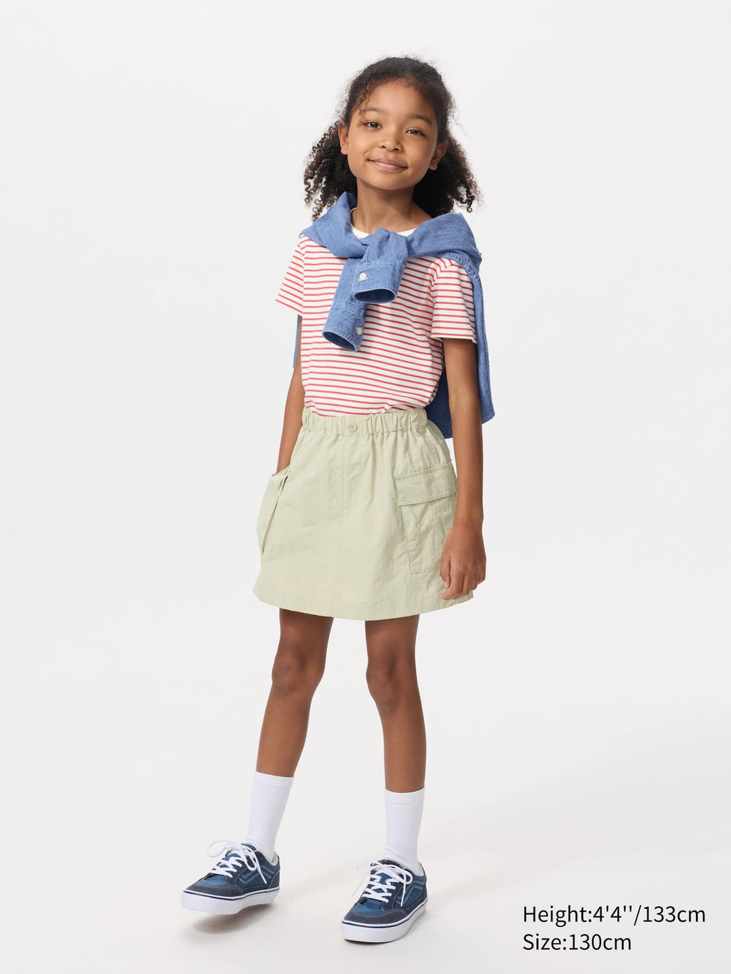 GIRLS Utility Mini Skort - GRAY