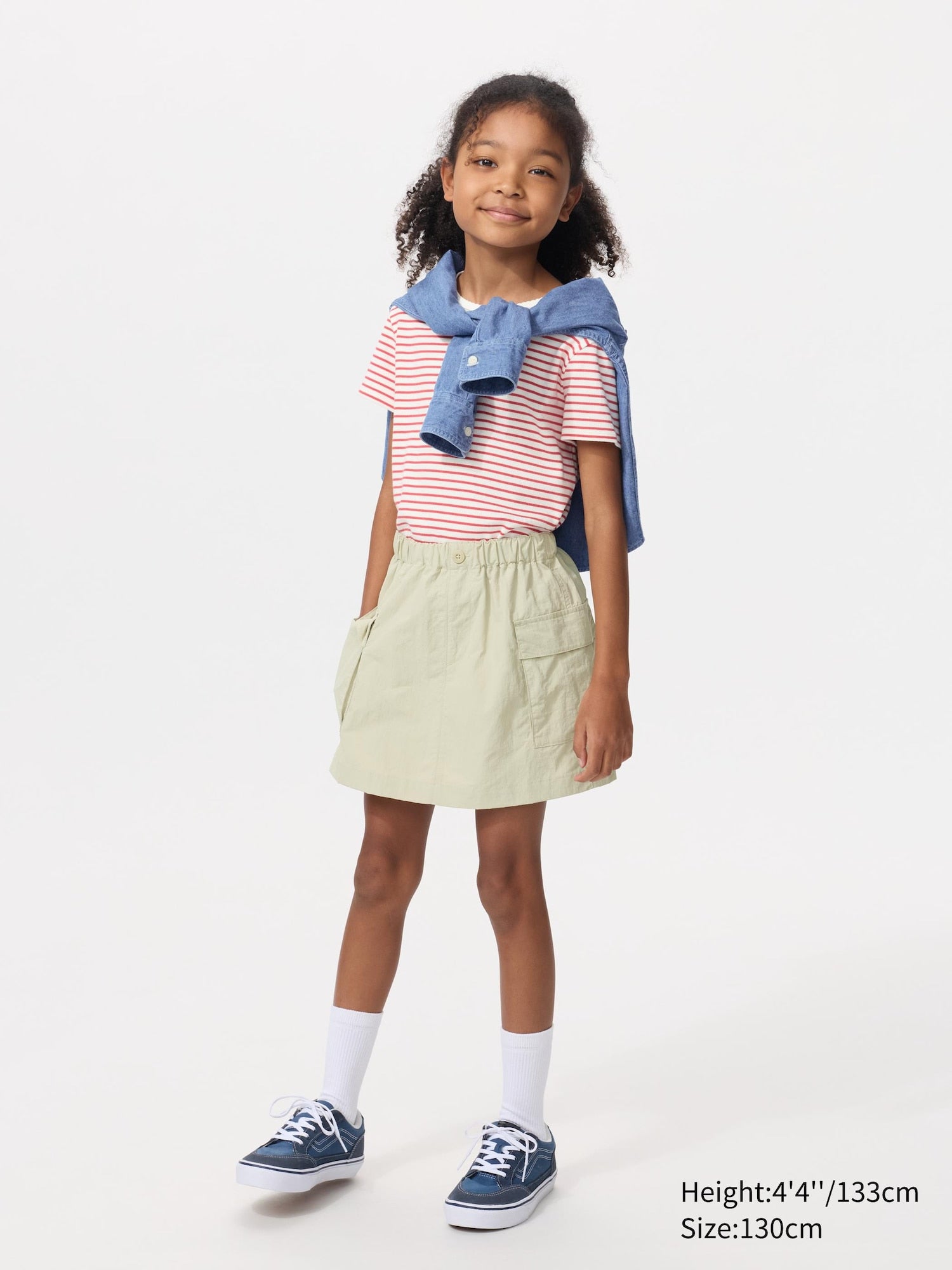 GIRLS Utility Mini Skort - GRAY