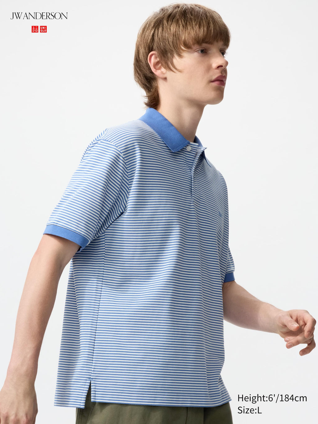 Dry Pique Striped Polo Shirt - PINK