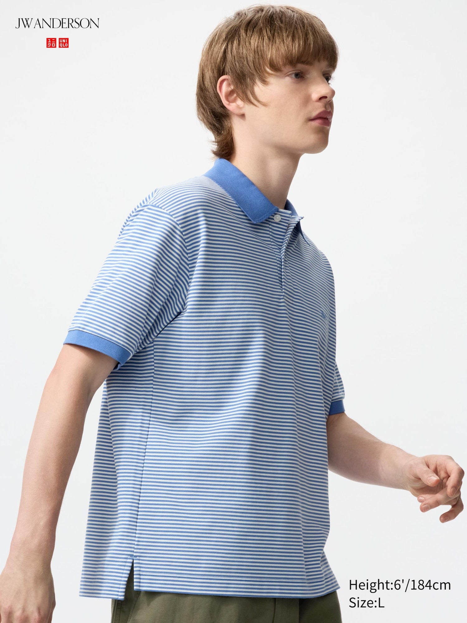 Dry Pique Striped Polo Shirt - PINK