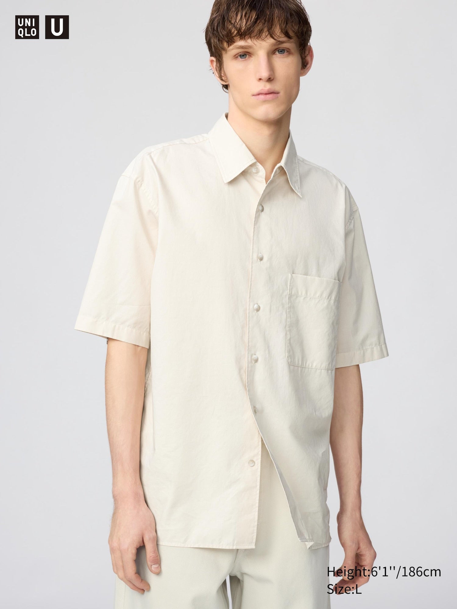 Boxy Shirt Short Sleeve - GRAY