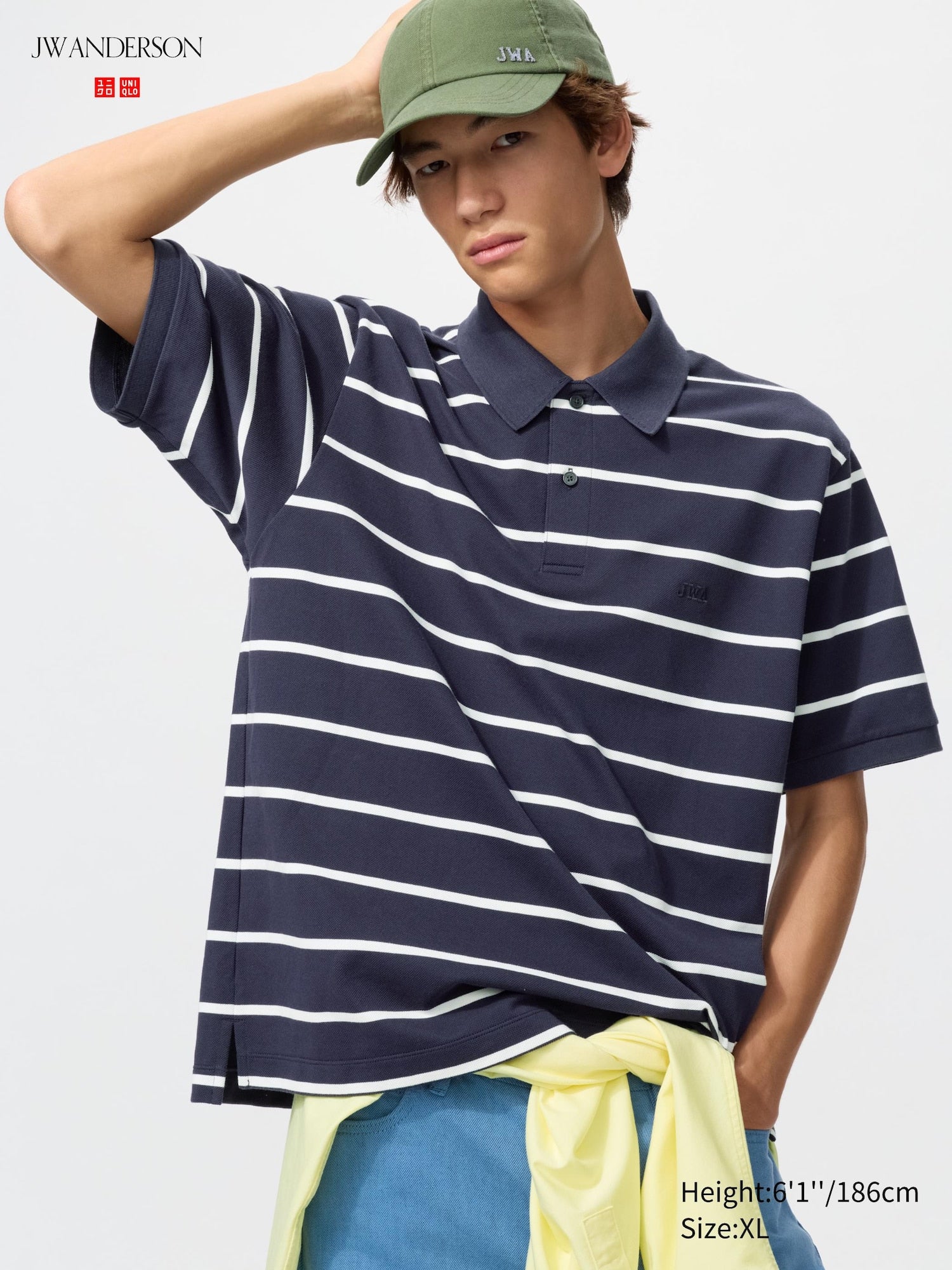 Dry Pique Striped Polo Shirt - GREEN
