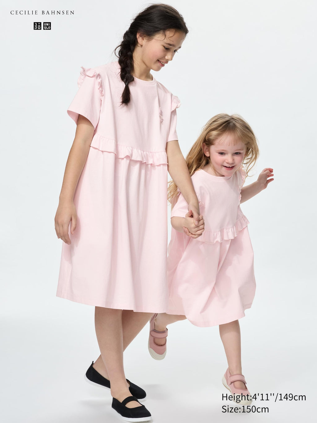 GIRLS Frill Dress - GRAY