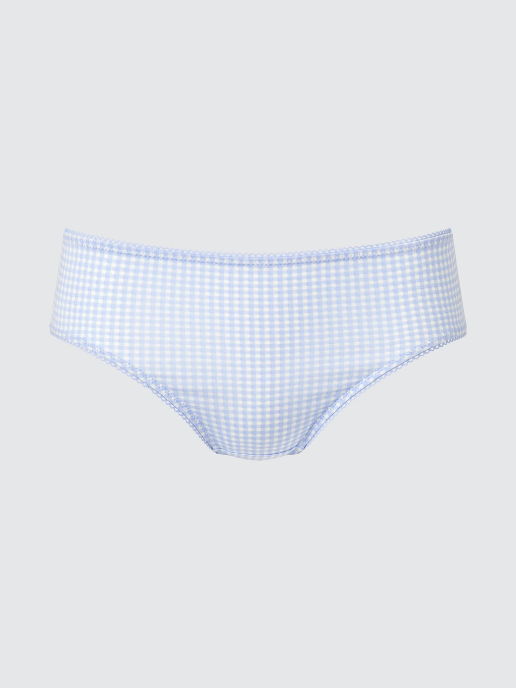 Middle Waist Briefs Gingham Check - BLACK
