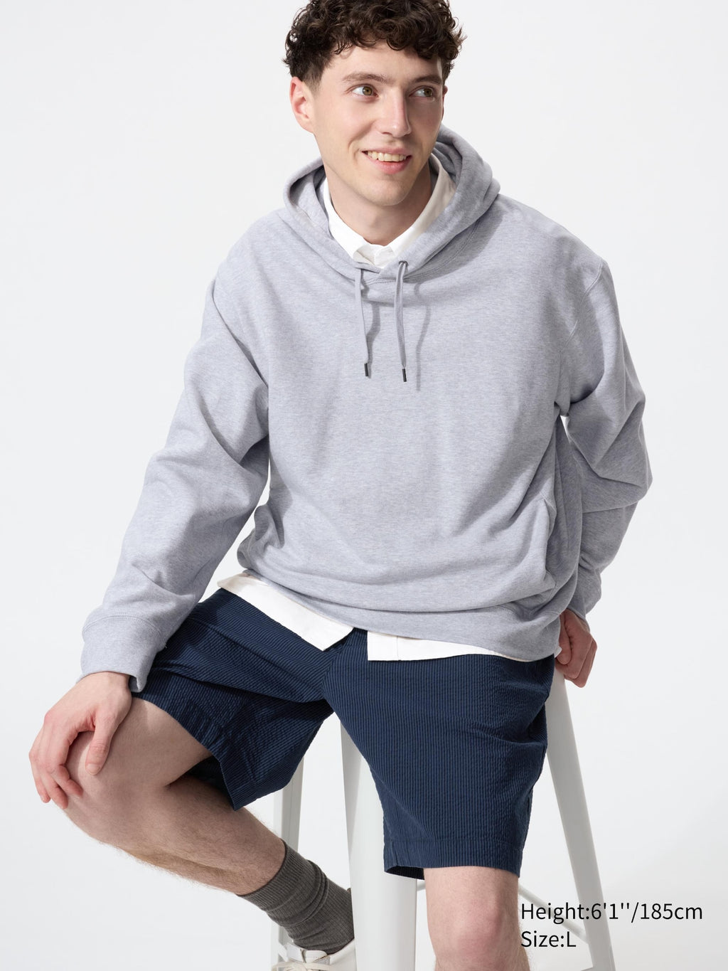 Stretch Easy Shorts (Seersucker) - DARK GRAY