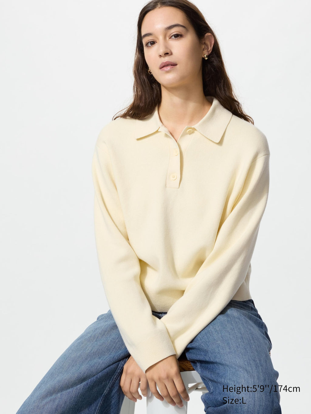 Smooth Cotton Polo Sweater - image 3