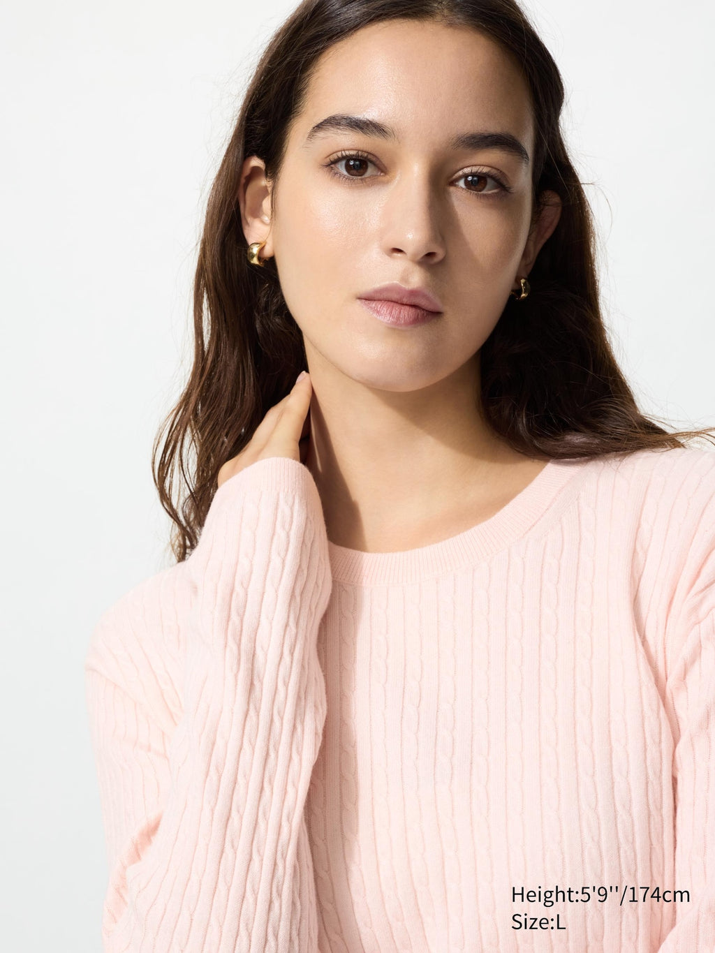 Mini Cable Crew Neck Sweater - OFF WHITE