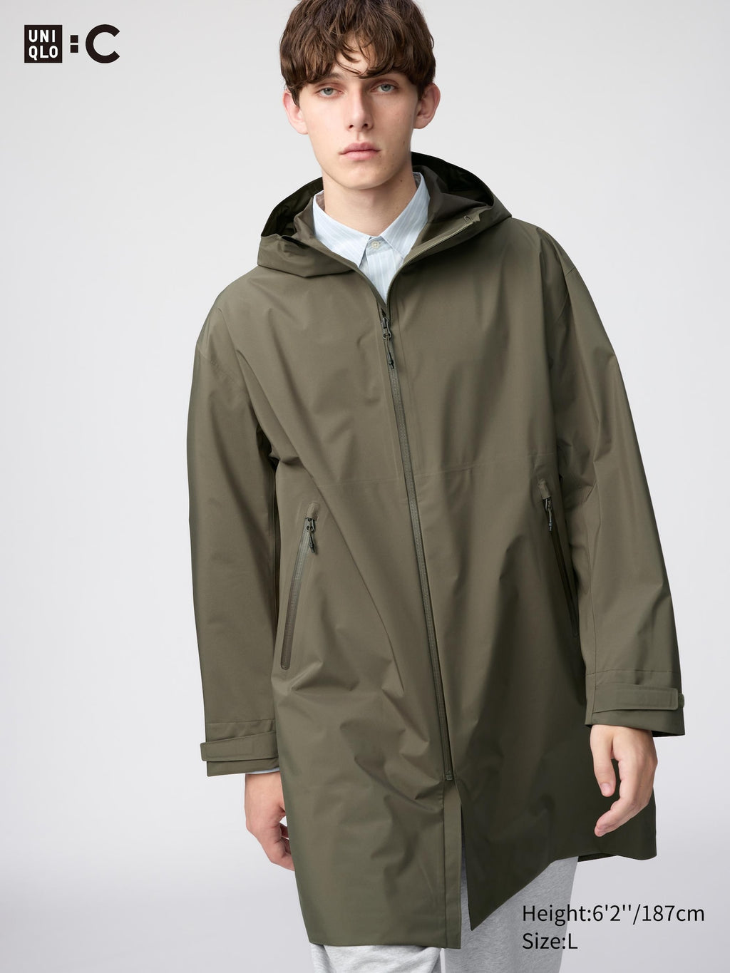 Blocktech Coat - DARK BROWN