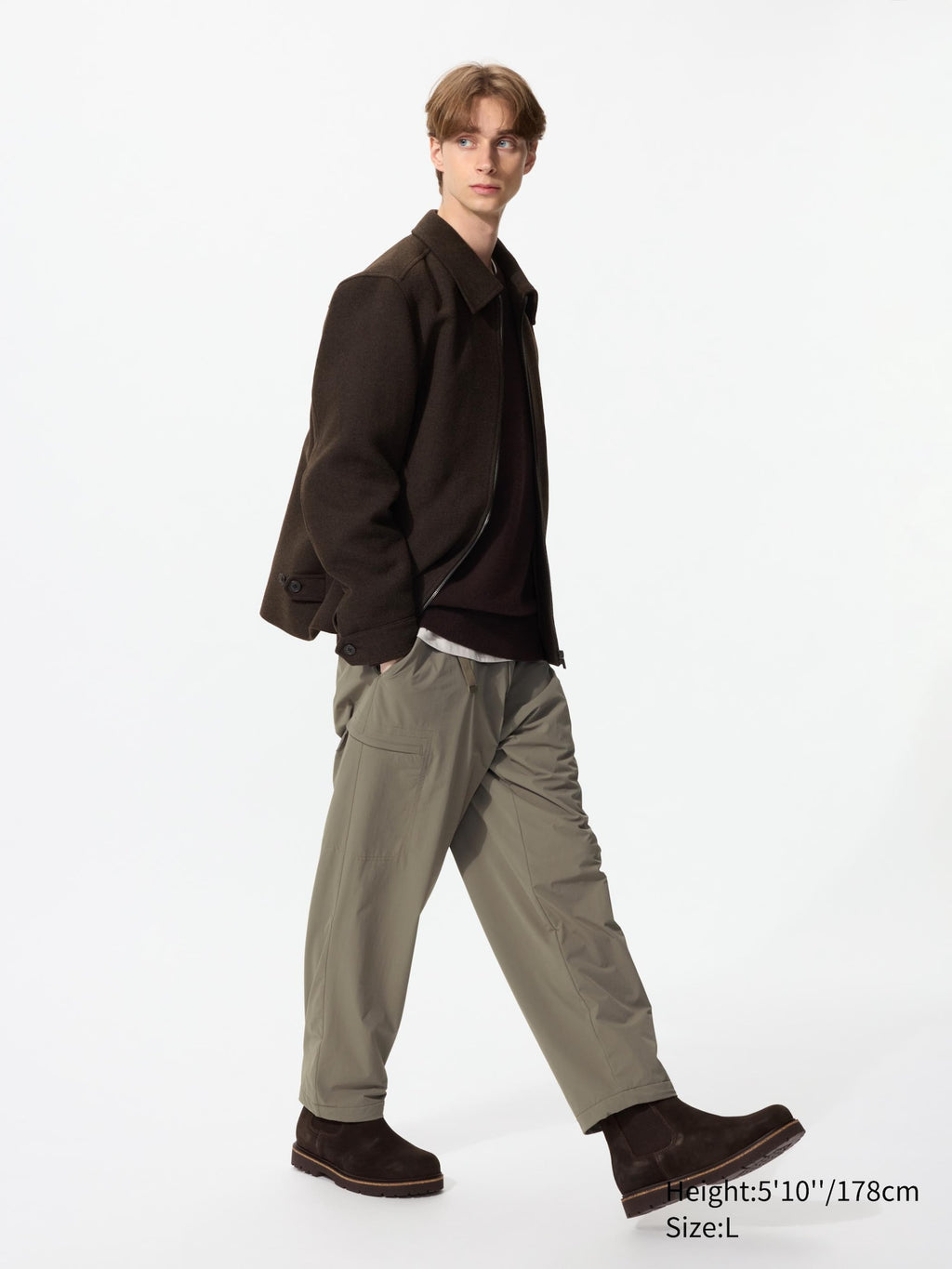 Warm Lined Pants (Shorter Length) - KHAKI