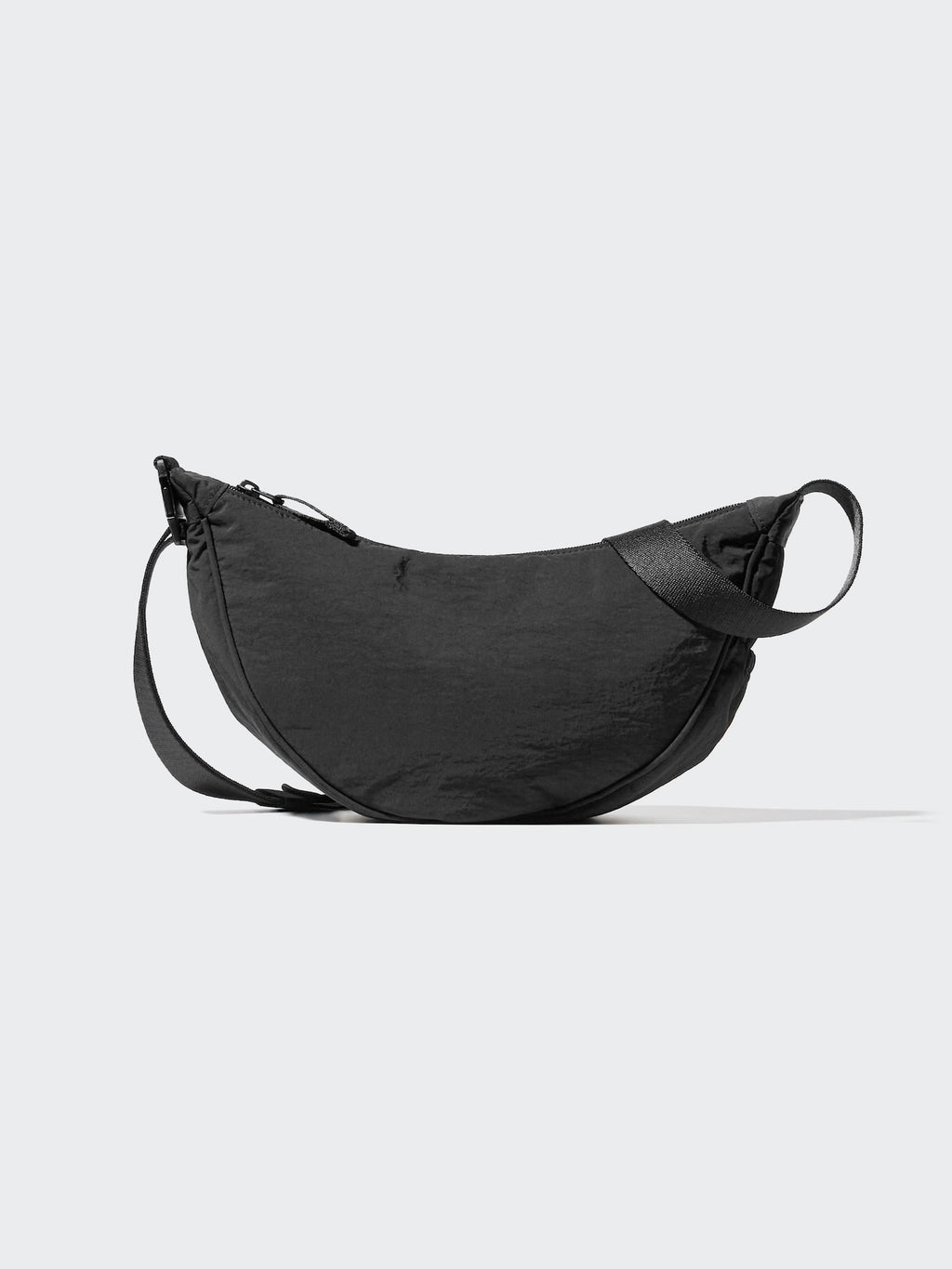 Round Mini Shoulder Bag - BLACK