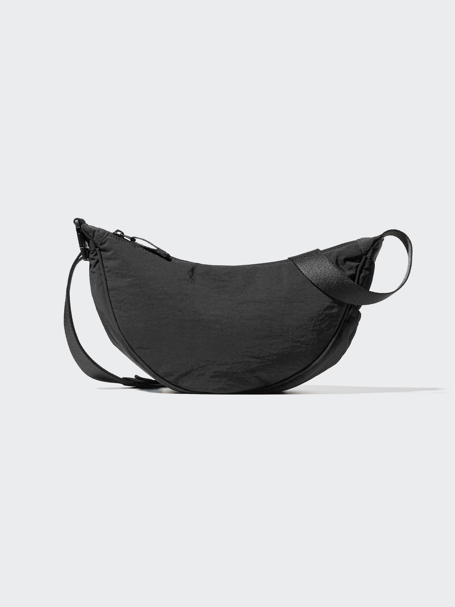 Round Mini Shoulder Bag - BLACK