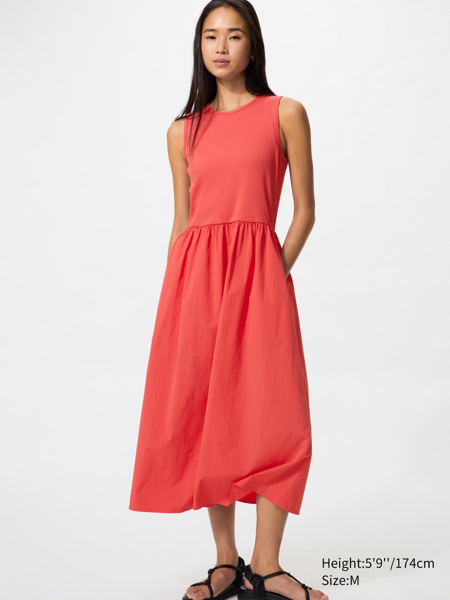 Combination Dress Sleeveless - WHITE