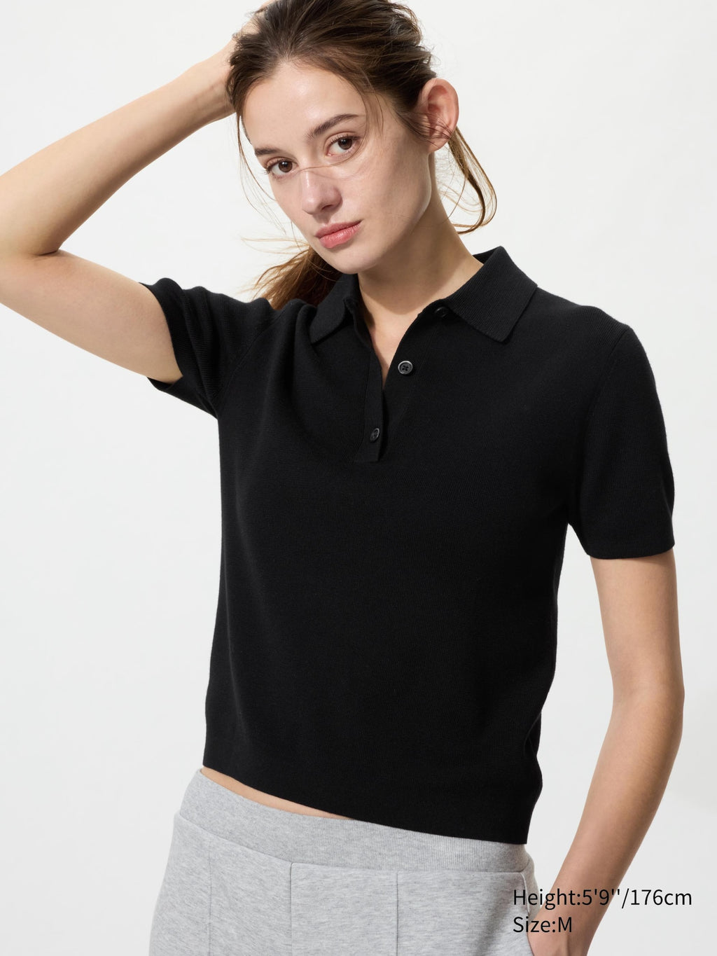 Polo Sweater Short Sleeve - OFF WHITE