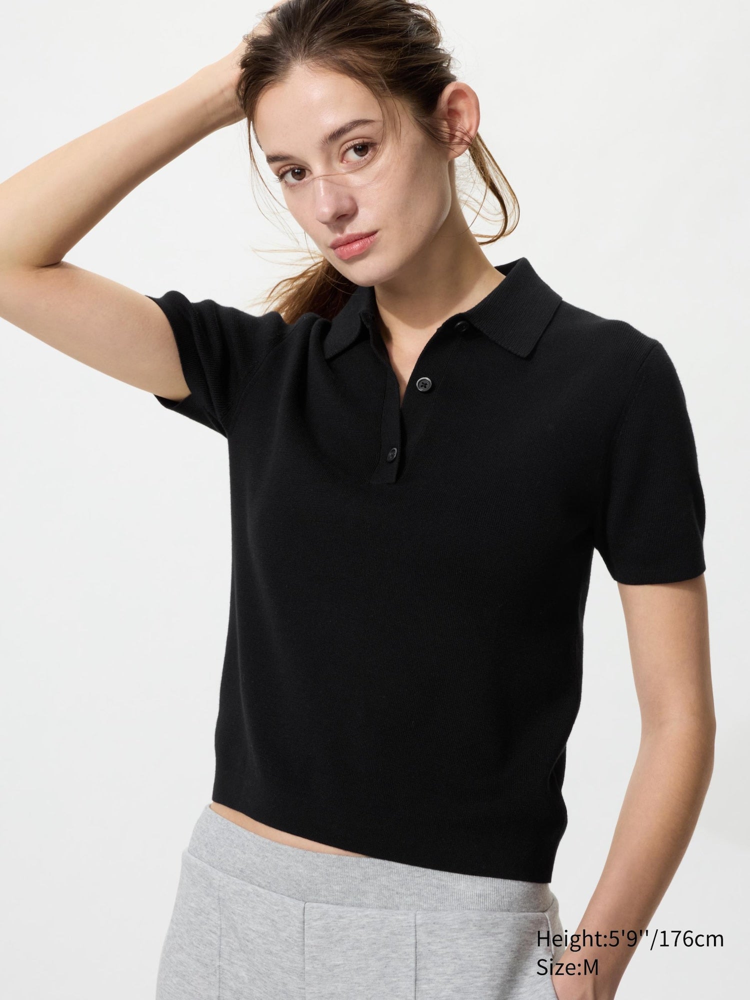Polo Sweater Short Sleeve - OFF WHITE