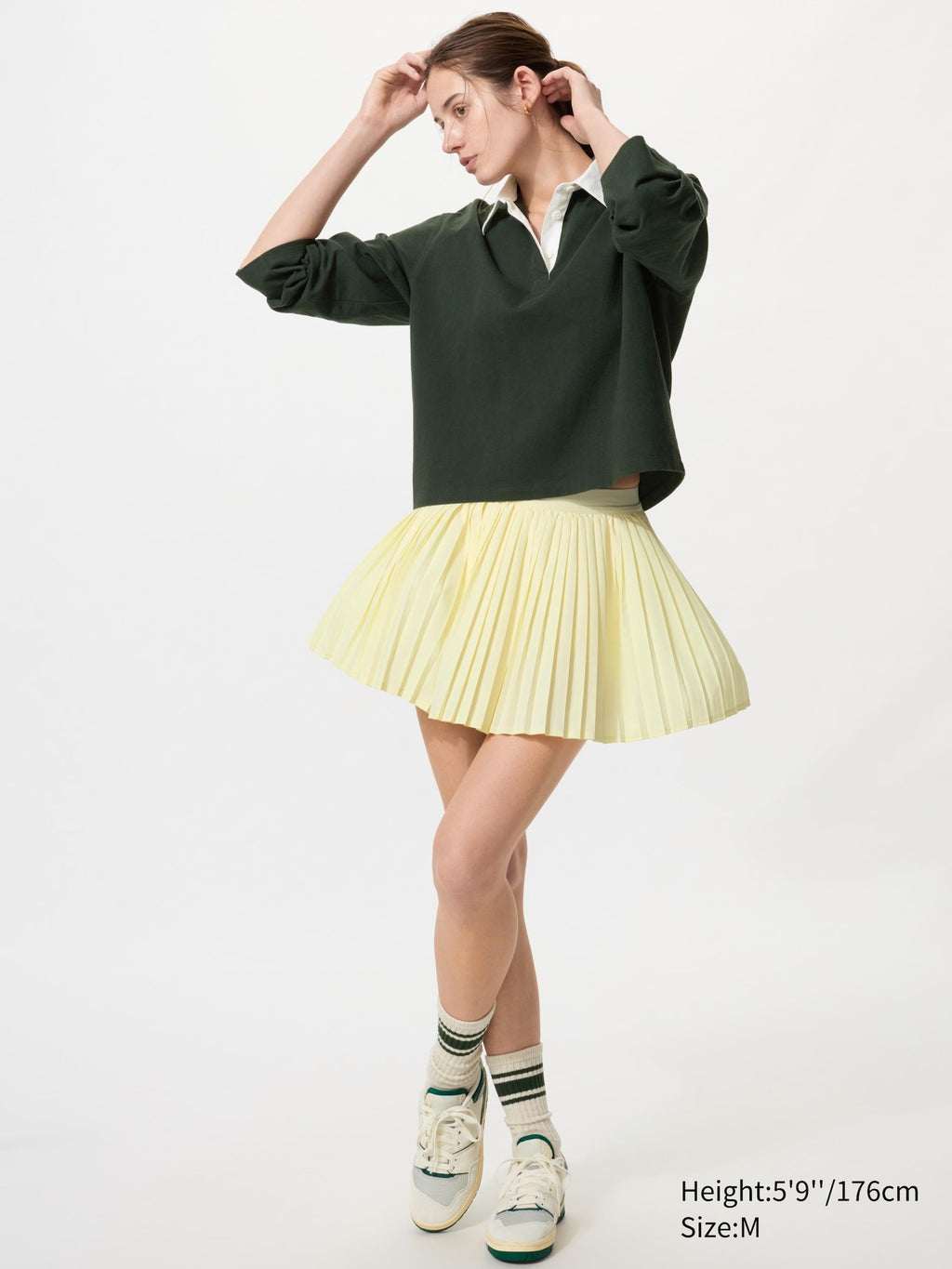 Active Pleated Skort - WHITE