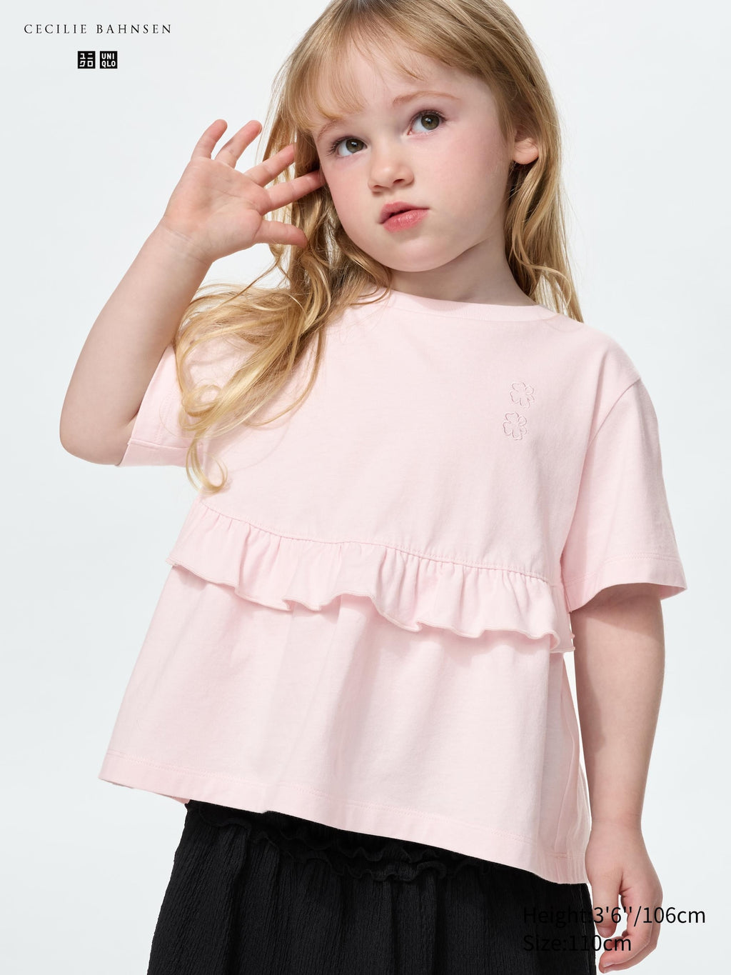 GIRLS Frill T-Shirt - WHITE