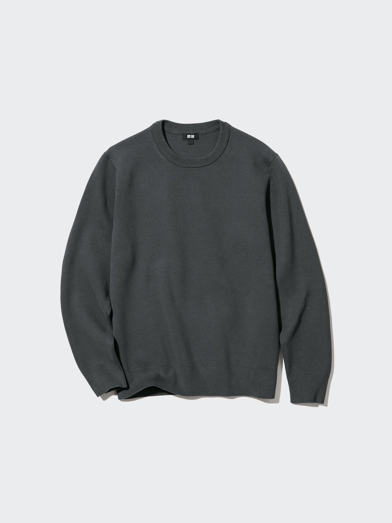 Washable Milano Ribbed Crew Neck Sweater - OFF WHITE