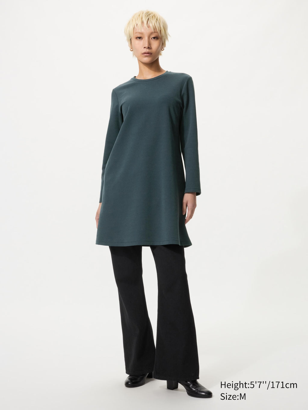 Jersey A Line Dress - OFF WHITE